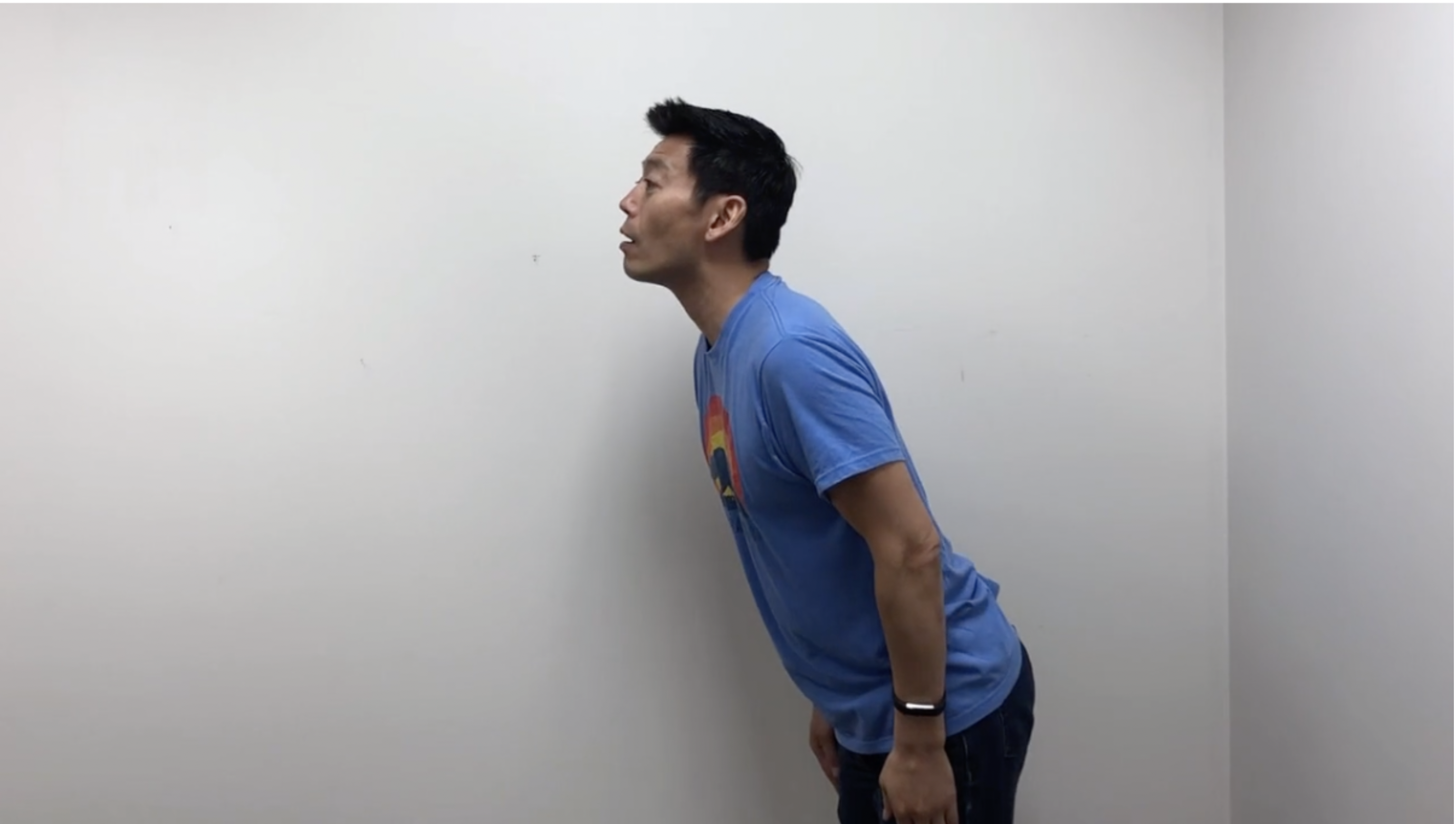 Sticking the chin out