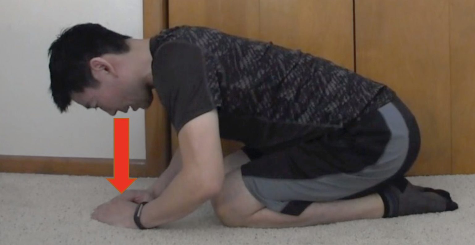 Figure 2: Make a triangle with your hands