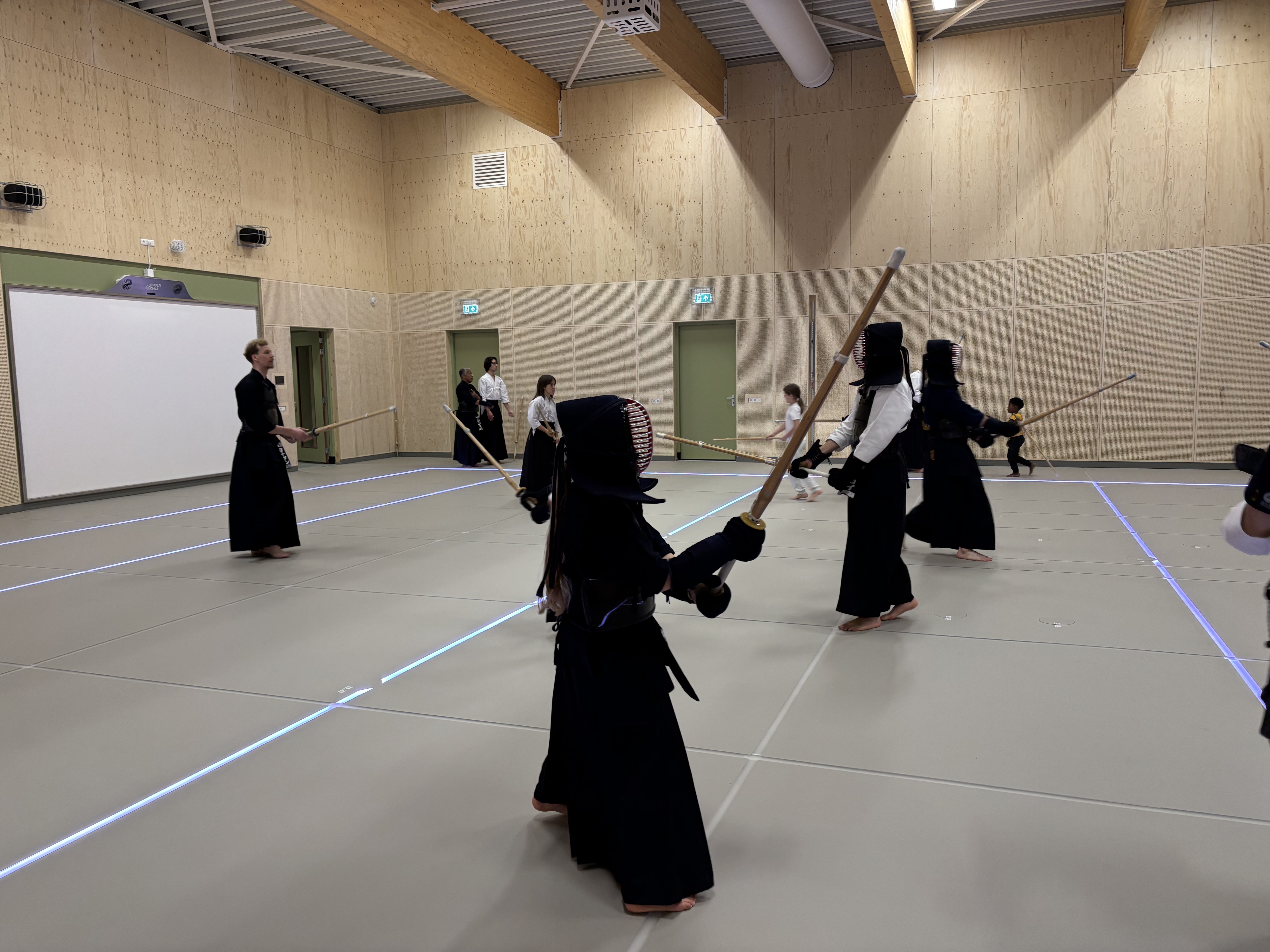 The kids were trying hard