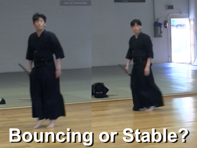 Are you bouncing or stable when moving