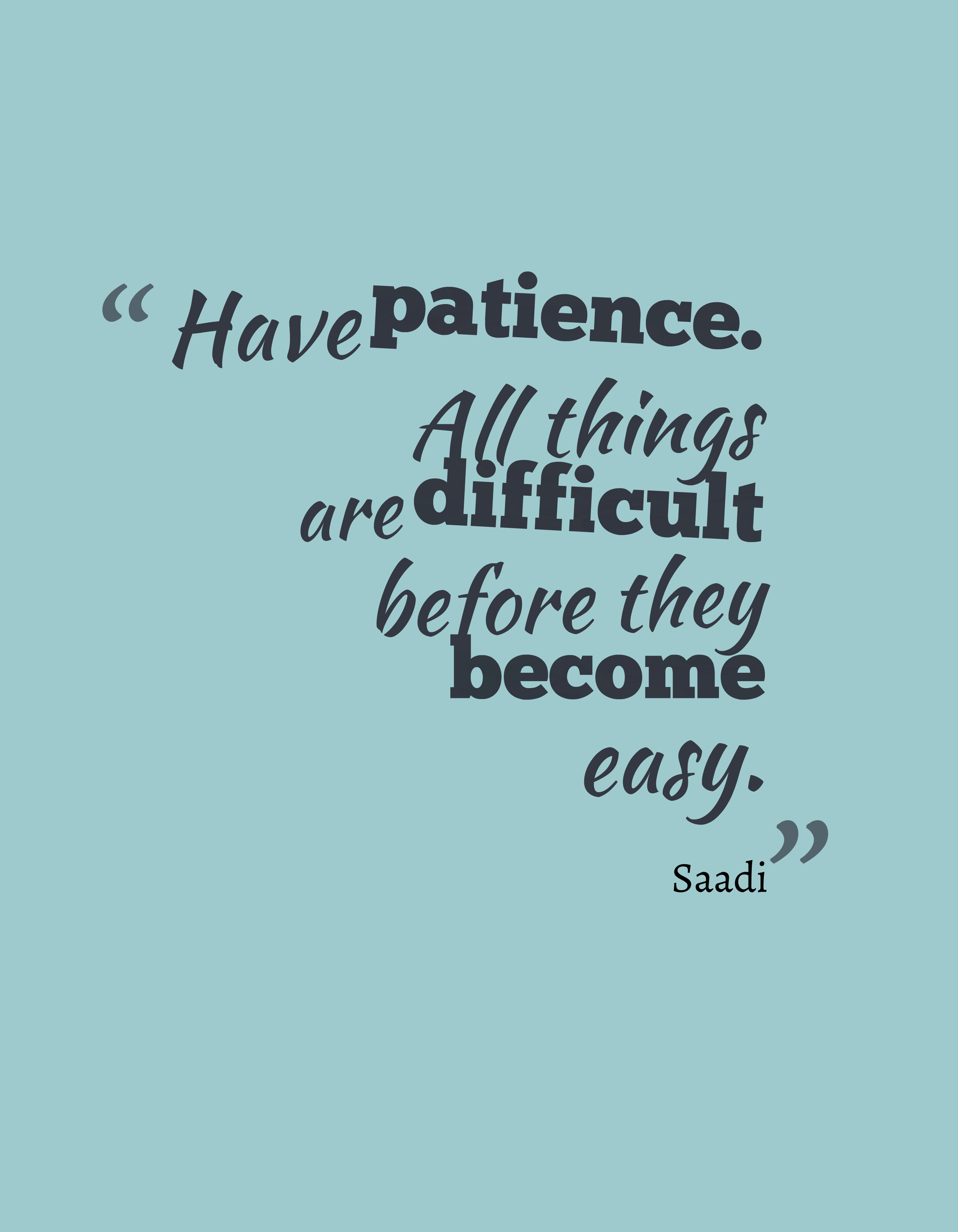 Be Patience