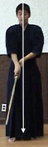 Naname Joge-buri Cutting Through (Right of Your Opponent)