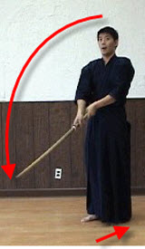 Joge-buri Going Backward Cutting Down