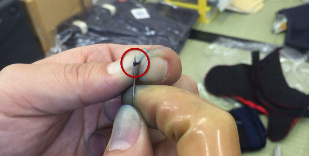 Cutting a String with Sankaku-Bari