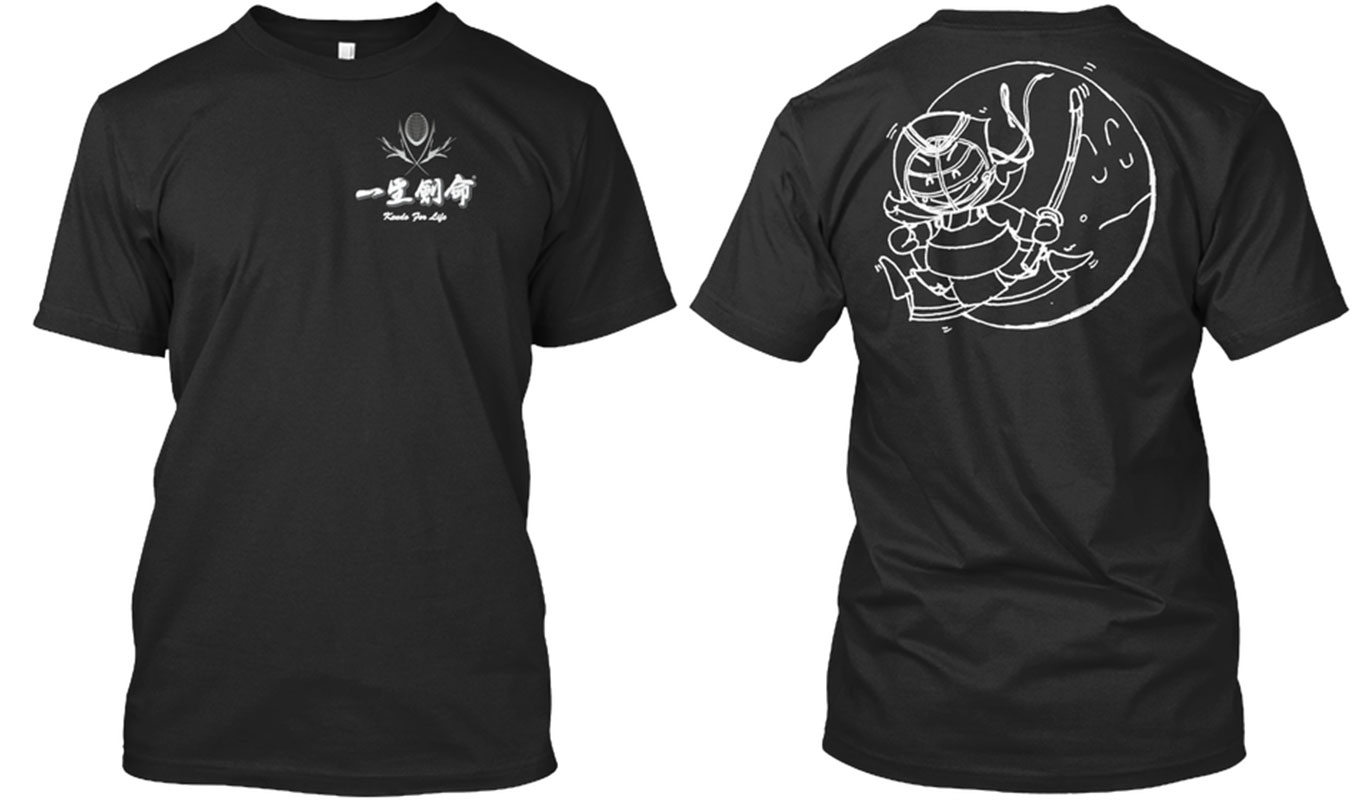 Yay! Kendo! on Back with Kendo For Life on the Left Chest